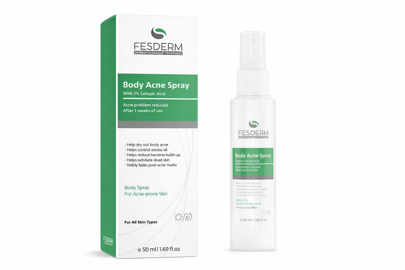 Fesderm Body Acne Spray