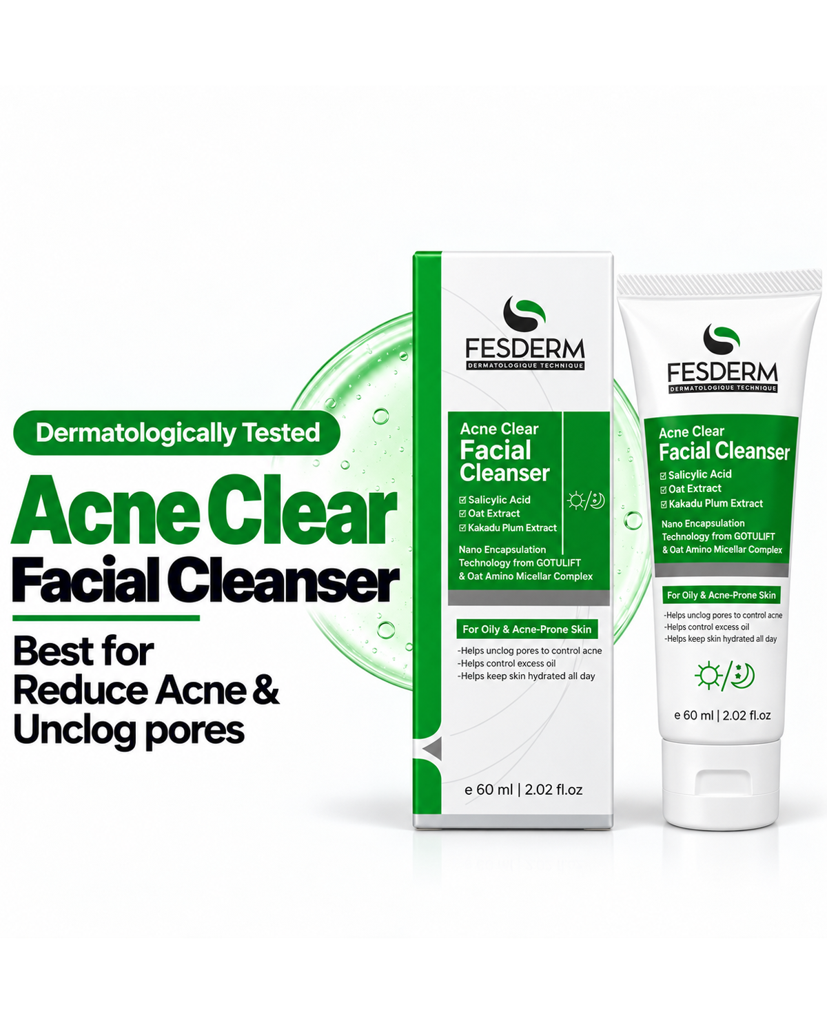 Fesderm Acne Clear Facial Cleanser