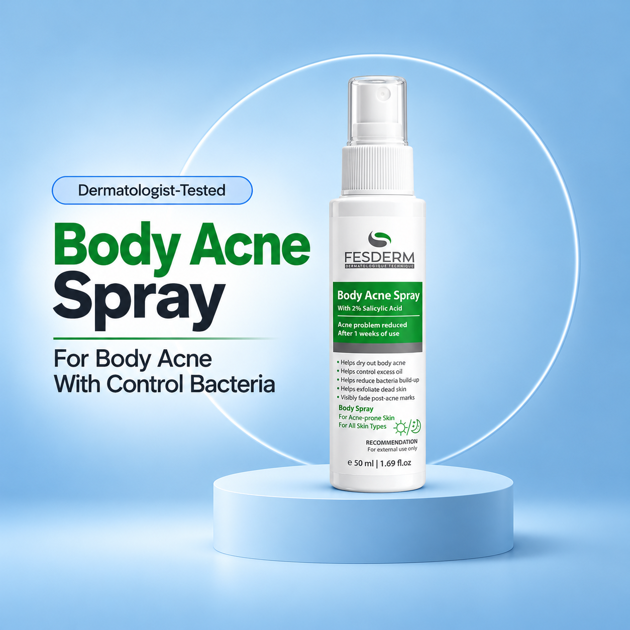 Fesderm Body Acne Spray