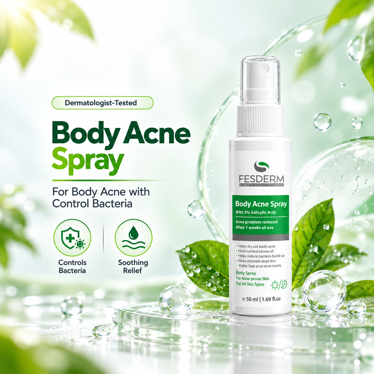 Fesderm Body Acne Spray