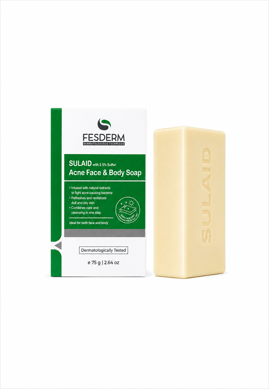 Fesderm Sulaid acne Face & Body Soap