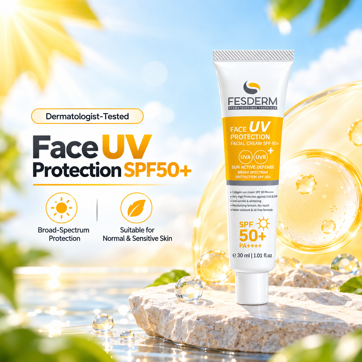 Fesderm Face UV Protection SPF50+