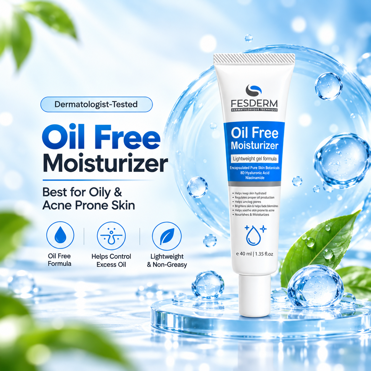 Fesderm Oil Free Moisturizer